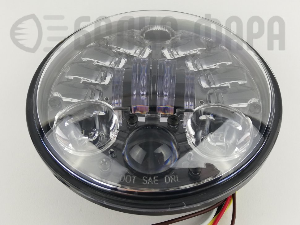 Фара светодиодная 5.75 дюймов, черная