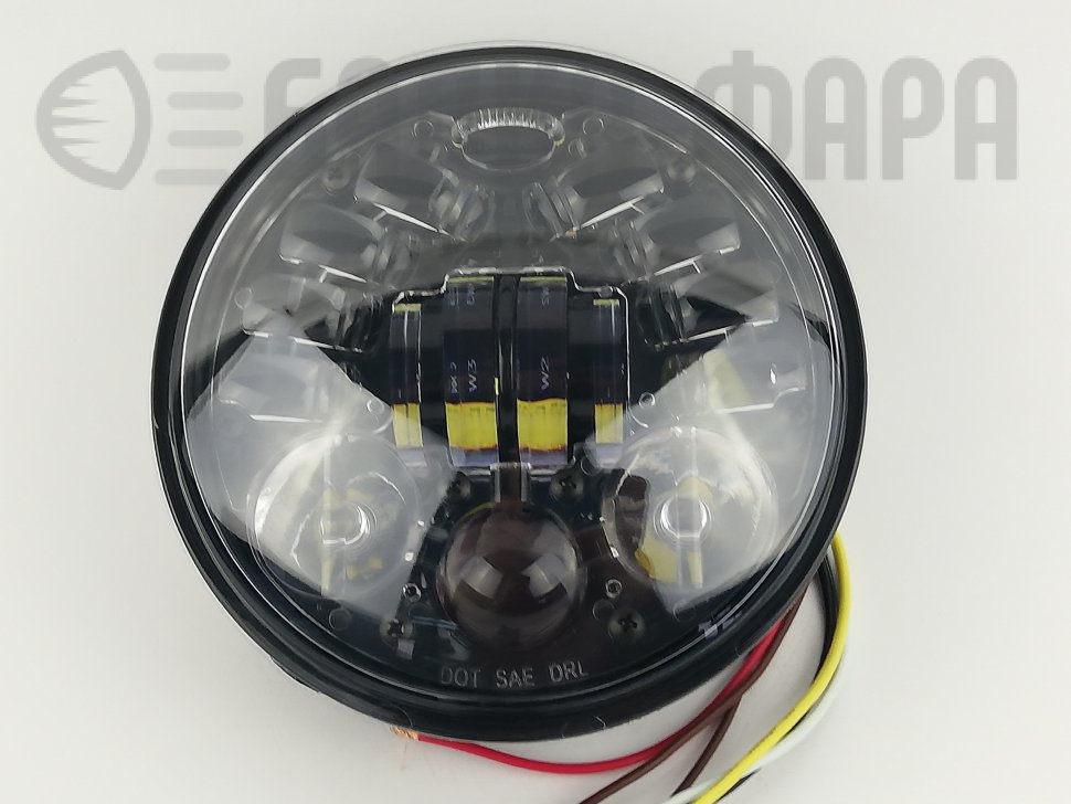 Фара светодиодная 5.75 дюймов, черная